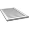 Ekena Millwork Vertical Surface Mount PVC Gable Vnt: Non-Functional, w/2"W x 1-1/2"H, Brickmould Frame, 20"W x 32"H GVPVE20X3202SN - alternate 2